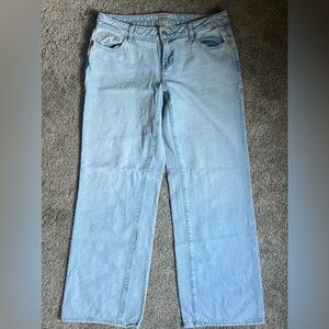 PacSun Light Wash Wide Leg Jeans